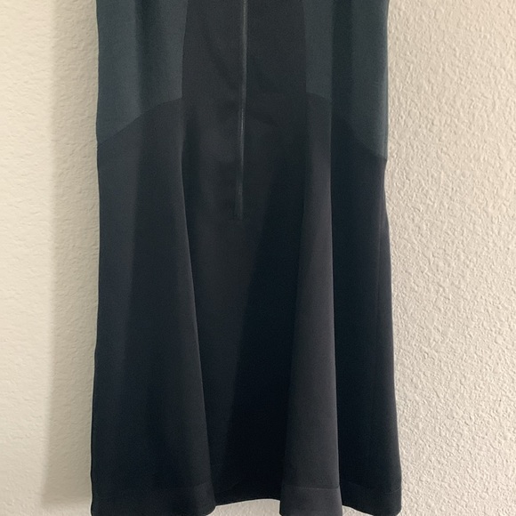 Rag & Bone Little Black Dress with Lamb Leather Panels Crew Neck size 2 - Picture 9 of 13